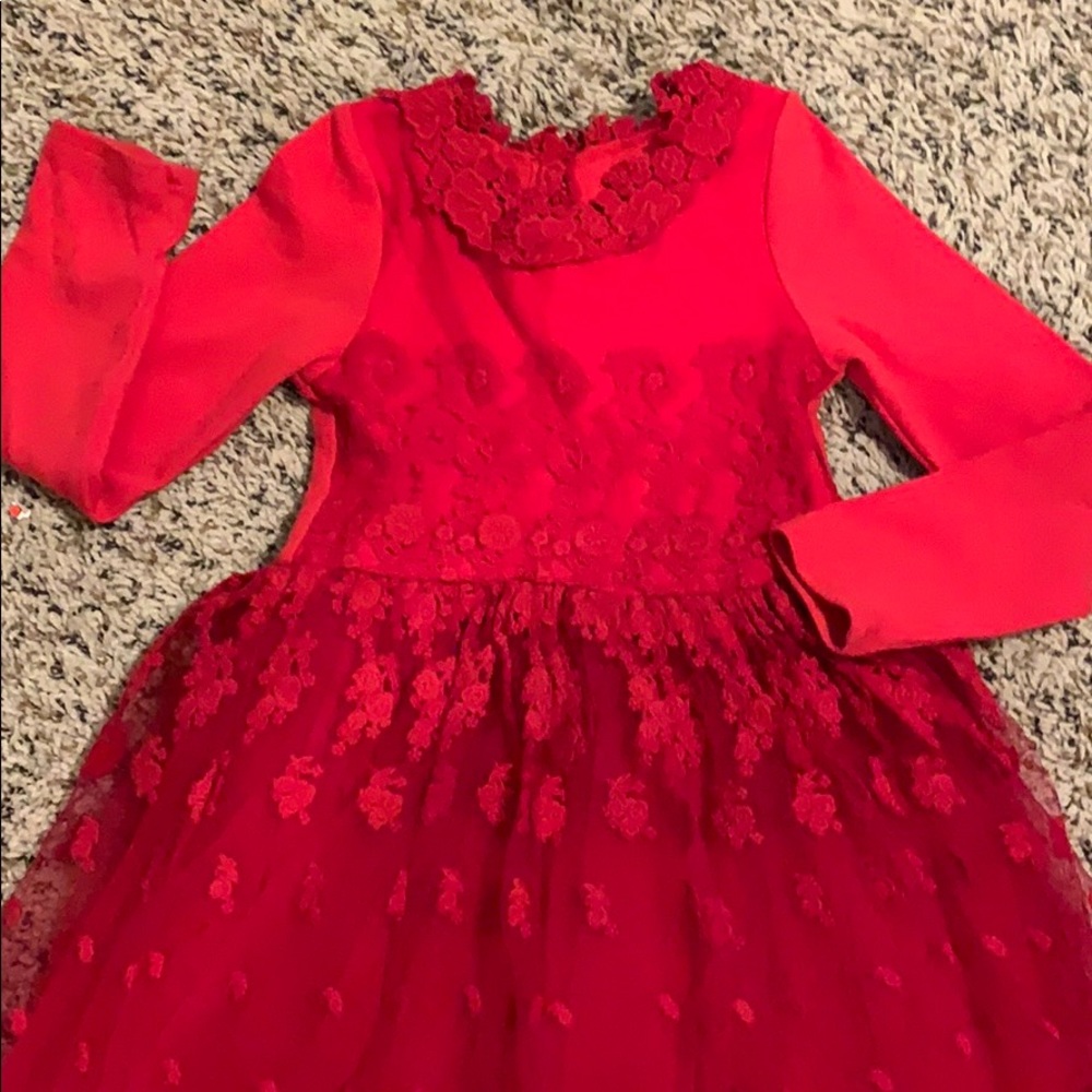 Red dress. Mae Li Rose